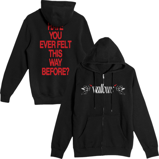 Angel Zip Hoodie (Black)