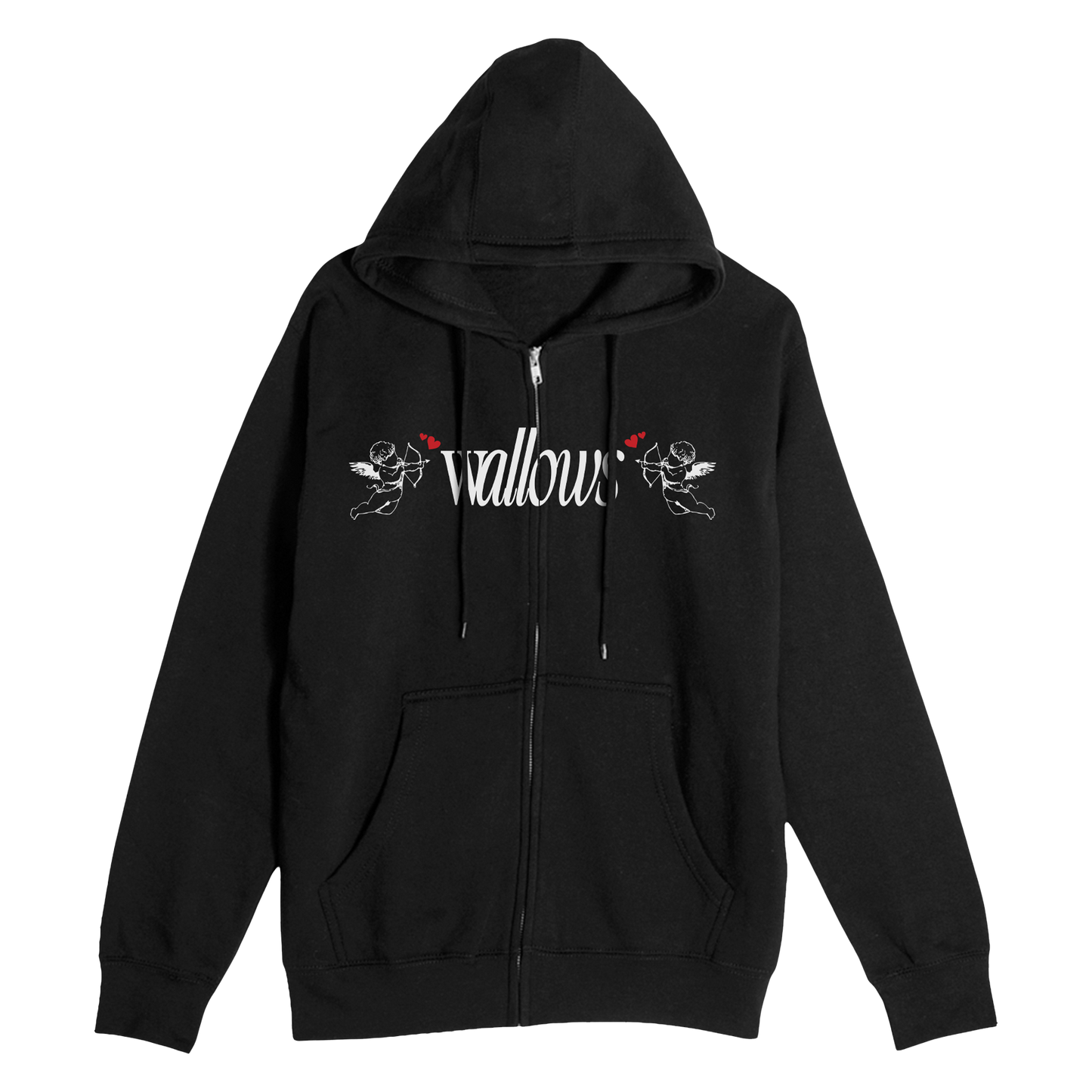 Angel Zip Hoodie (Black)